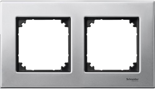 Рамка универсальная Schneider Electric Merten M-Elegance 2-м. металл платина серебро картинка